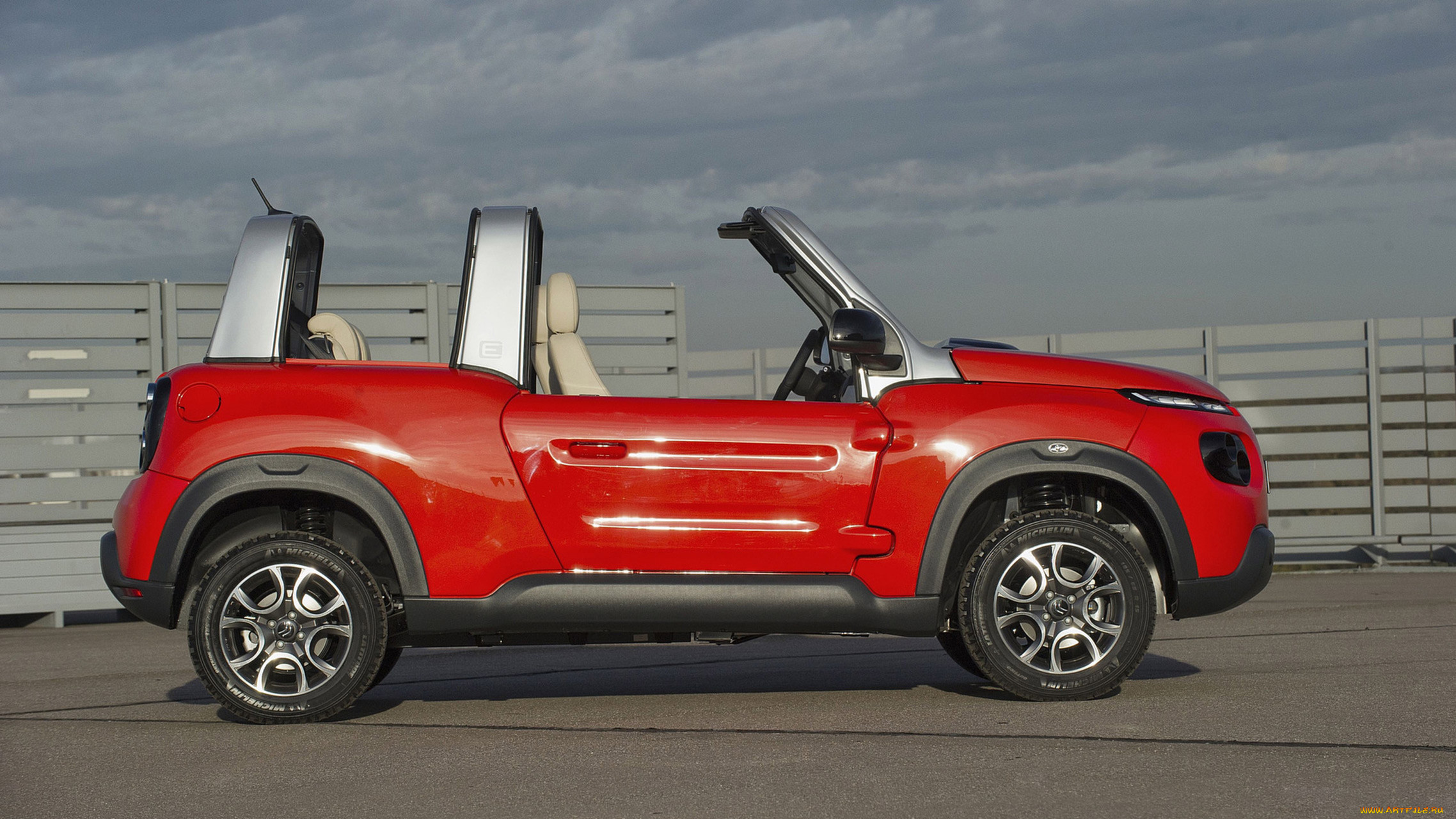 citroen e-mehari red 2017, , citroen, ds, 2017, red, e-mehari
